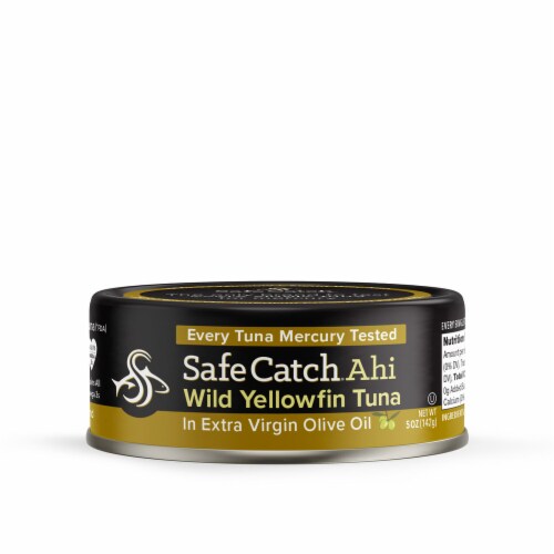 Safe Catch Ahi Wild Yellowfin Tuna in Extra Virgin Olive Oil Perspective: front