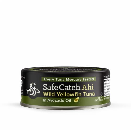 Safe Catch Ahi Wild Yellowfin Tuna in Avocado Oil Perspective: front
