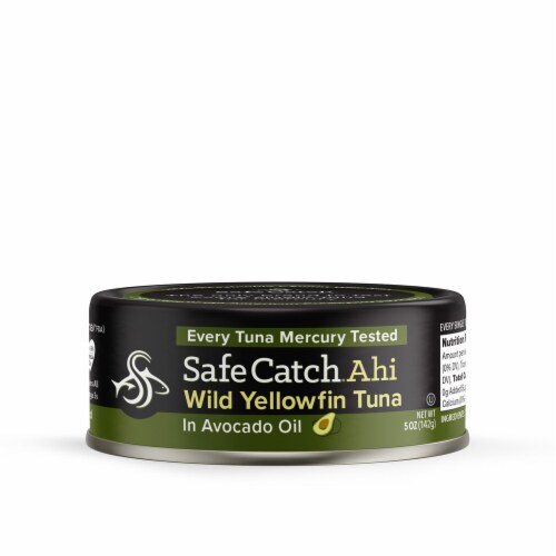 Safe Catch Ahi Wild Yellowfin Tuna in Avocado Oil Perspective: front