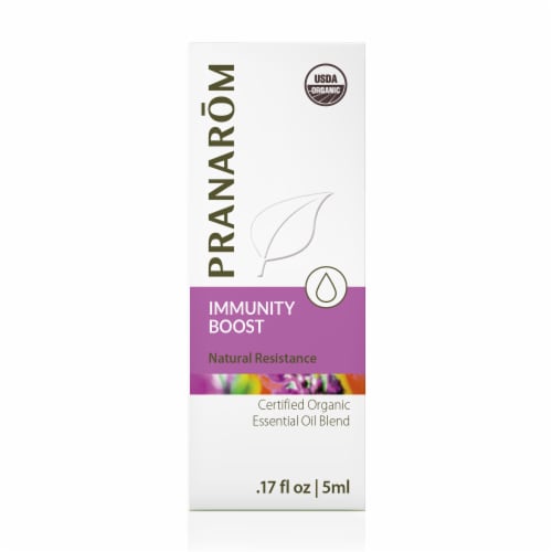 Pranarom Immunity Boost Essential Oil Blend Perspective: front