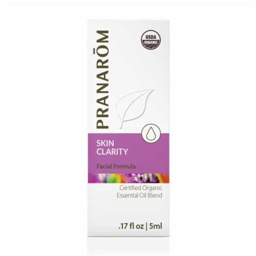 Pranarom Skin Clarity Facial Formula Essential Oil Blend Perspective: front