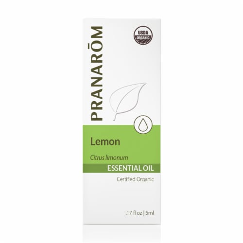 Pranarom Lemon Essential Oil Perspective: front