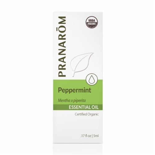 Pranarom Peppermint Essential Oil Perspective: front