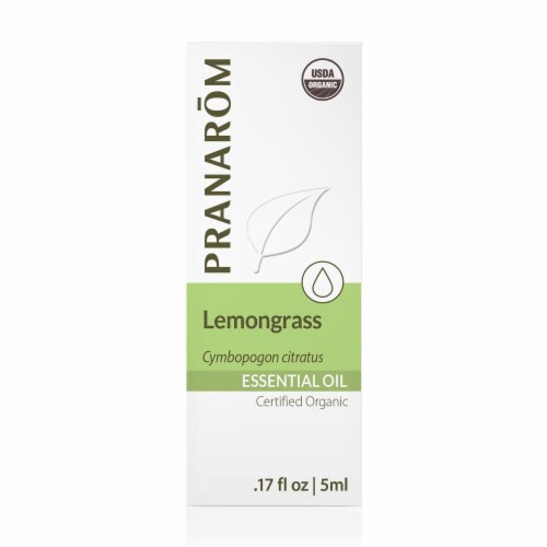Pranarom Lemongrass Essential Oil Perspective: front