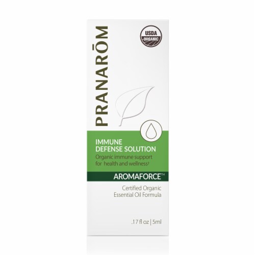 Pranarom Aromaforce Immune Defense Solution Essential Oil Diffusion Blend Perspective: front