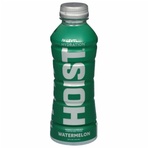 Hoist® Watermelon IV Level Hydration™ Sports Drink Bottle Perspective: front