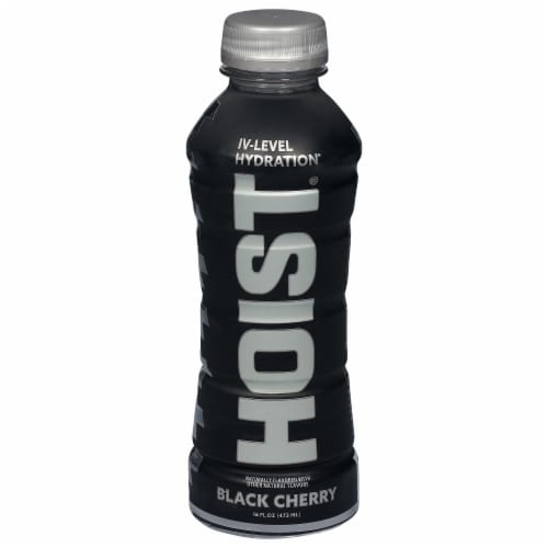 Hoist® Black Cherry IV Level Hydration® Sports Drink Bottle Perspective: front
