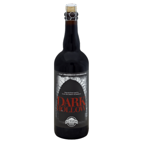 Blue Mountain Barrel House Series Dark Hollow Imperial Stout Beer Single Bottle Perspective: front