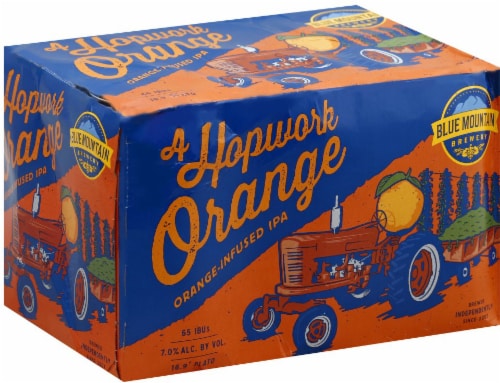 Blue Mountain A Hopwork Orange IPA Perspective: front