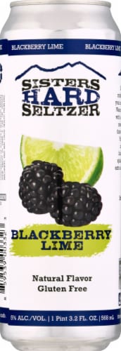Sister's Blackberry Lime Hard Seltzer Perspective: front