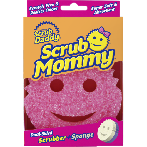 Scrub Mommy® Dual Sided Purple Scrub Sponge Perspective: front