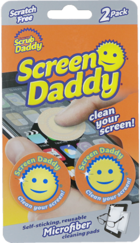 Scrub Daddy Screen Daddy - 2 Pack - Orange Perspective: front