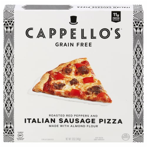 Cappello's® Italian Sausage & Roasted Red Pepper Pizza Perspective: front