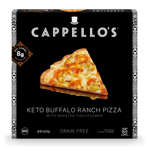 Cappello's Keto Buffalo Ranch Pizza Perspective: front