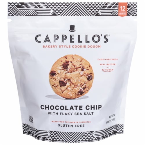 Cappello's Frozen Chocolate Chip Cookie Dough Perspective: front