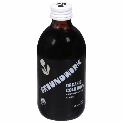 Groundwork Organic Cold Brew Classic Unsweetened Coffee Perspective: front