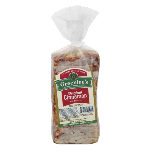 Greenlee's Sliced Original Cinnamon Loaf Perspective: front