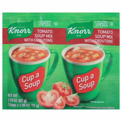 Knorr Tomato Soup Packets with Croutons Perspective: front