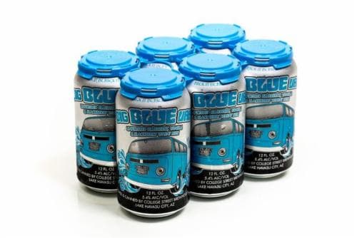 College Street Big Blue Van Blueberry Vanilla Wheat Beer Perspective: front