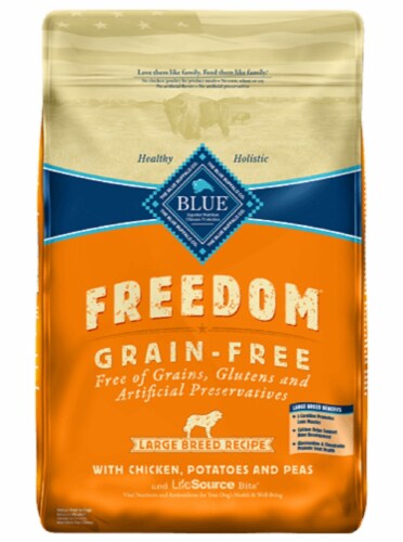 Blue Buffalo Freedom Grain-Free Chicken Potatoes and Peas Large Breed Dry Dog Food Perspective: front