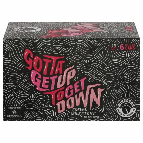Wiseacre Brewing Co. Gotta Get Up to Get Down Coffee Milk Stout Perspective: front
