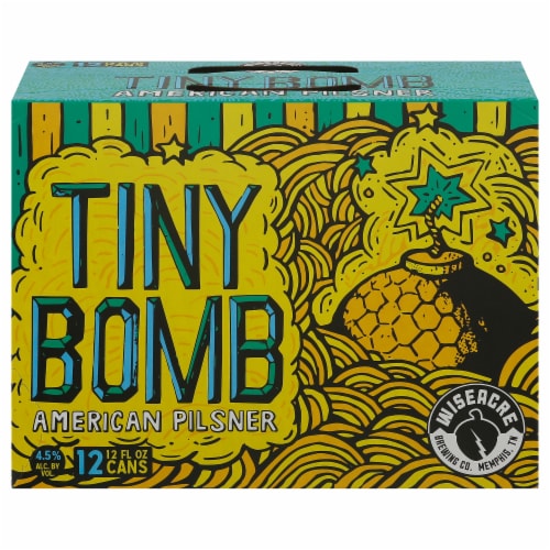 Wiseacre Brewing Co. Tiny Bomb American Pilsner Perspective: front