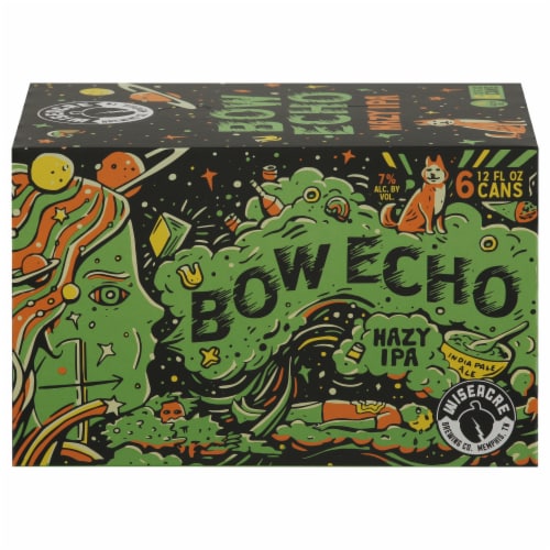 Wiseacre Brewing Co. Bow Echo Hazy IPA Perspective: front