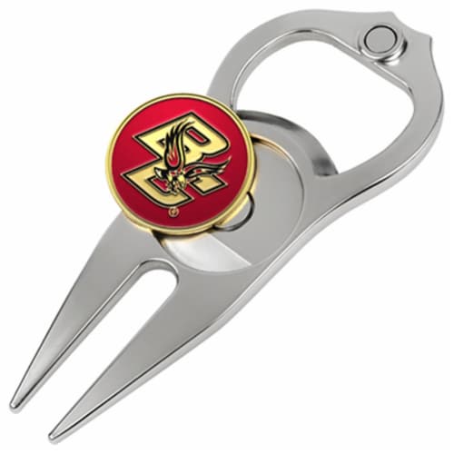 Hat Trick Openers 6 In 1 Golf Divot Tool - Boston College Eagles Perspective: front