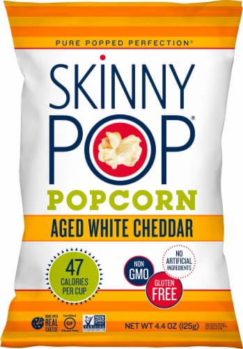 SkinnyPop Aged White Cheddar Popcorn Perspective: front