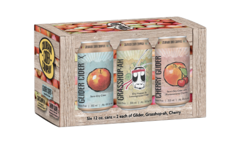 Colorado Cider Company Mini Variety Pack Cider Cans Perspective: front