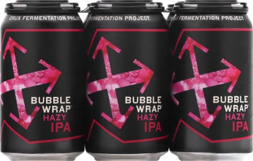 Crux Fermentation Project Bubble Wrap Hazy IPA Beer Perspective: front