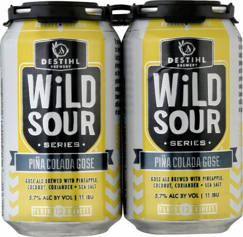 DESTIHL Brewery Wild Sour Series Pina Colada Gose Ale Perspective: front