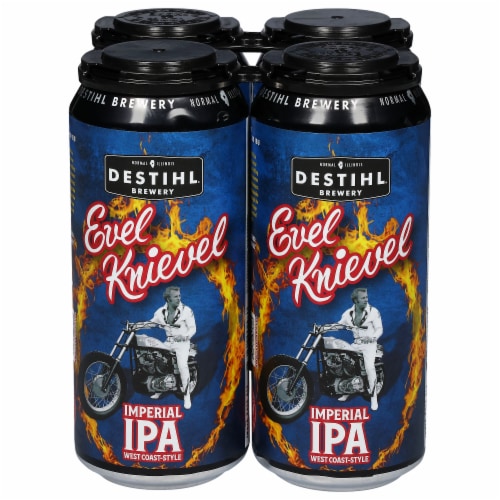 DESTIHL Brewery Evel Knievel Imperial IPA Beer Perspective: front
