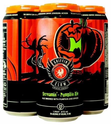 Griffin Claw Screamin' Pumpkin Ale Perspective: front