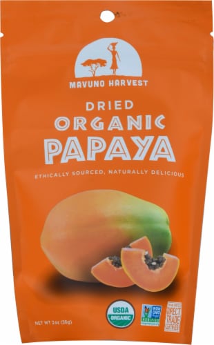 Mavuno Harvest Dried Papaya Perspective: front