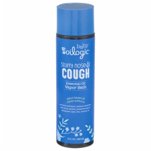 Oilogic® Baby Stuffy Nose & Cough Essential Oil Vapor Bath Perspective: front