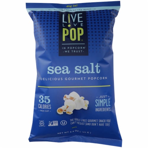 Live Love Pop® Sea Salt Popcorn Perspective: front