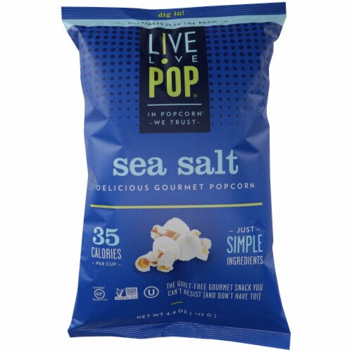 Live Love Pop® Sea Salt Popcorn Perspective: front