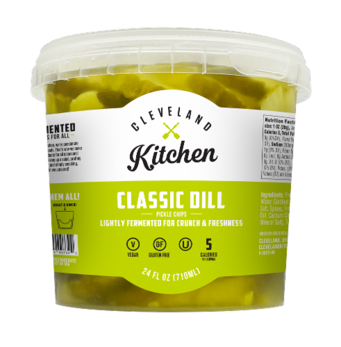 Cleveland Kitchen Classic Dill Pickle Chips Perspective: front
