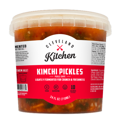 Cleveland Kitchen Kimchi Pickle Chips Perspective: front