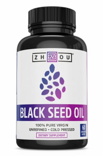 Zhou®  Black Seed Oil Perspective: front