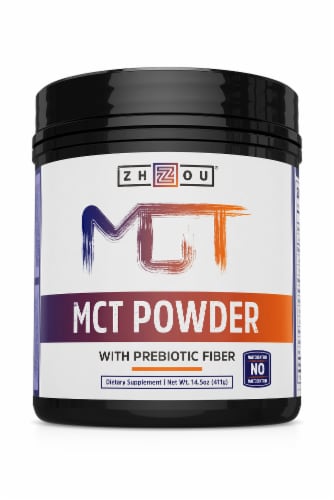 Zhou MCT Powder with Prebiotic Fiber Dietary Supplement Perspective: front