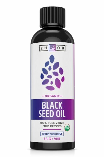 Zhou Organic Black Seed Oil Perspective: front