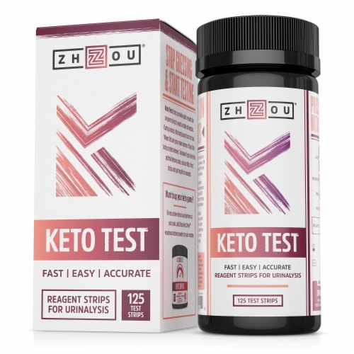 Zhou Keto Test Urinalysis Reagent Strips Perspective: front