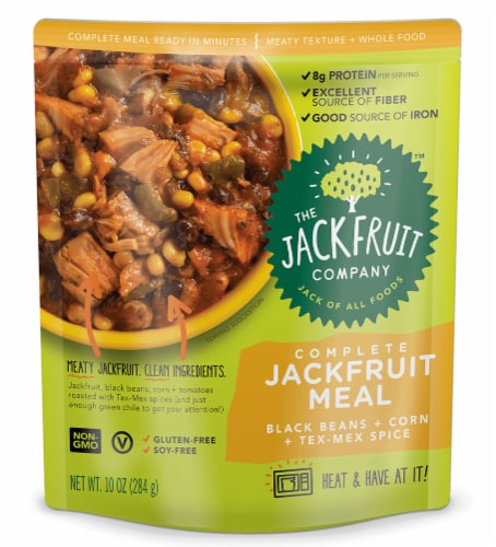 The Jackfruit Company Tex Mex Spice Complete Jackfruit Meal Perspective: front