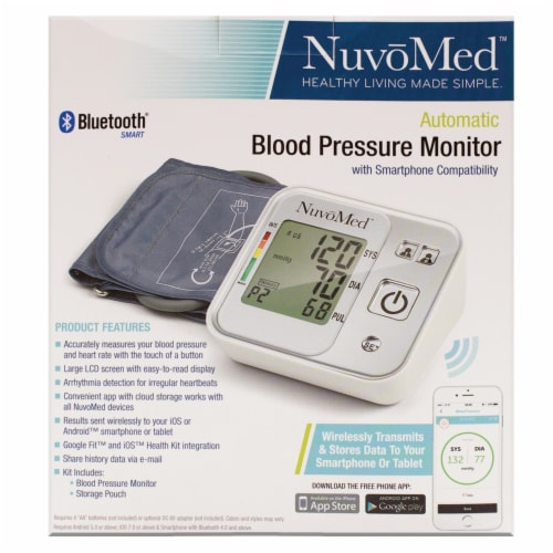 Bluetooth® Blood Pressure Monitor Perspective: front