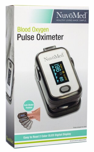 NuvoMed Blood Oxygen Pulse Oximeter Perspective: front