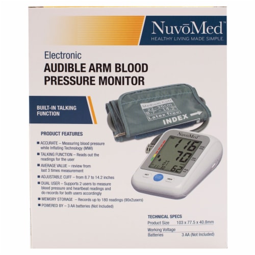 Kroger® Premium Automatic Arm Blood Pressure Monitor with Hypertension Risk  Indicator, 1 ct - Kroger