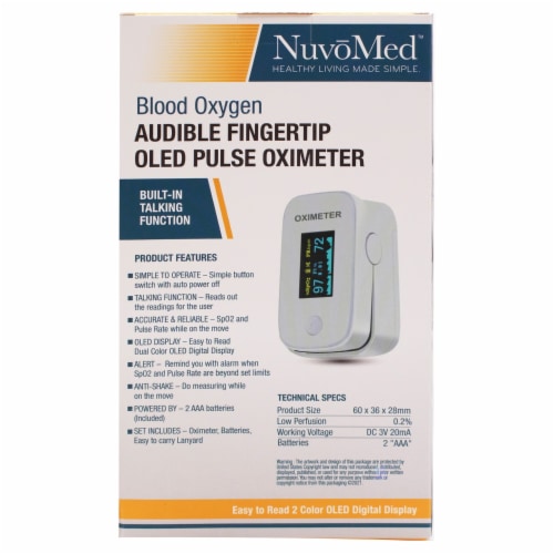 Proactive Medical Products Fingertip Pulse Oximeter 1 Each 20110