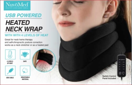 NuvoMed USB Powered Heated Neck Wrap Perspective: front